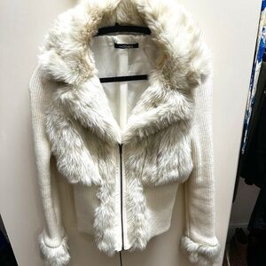 Beige Sweater Jacket